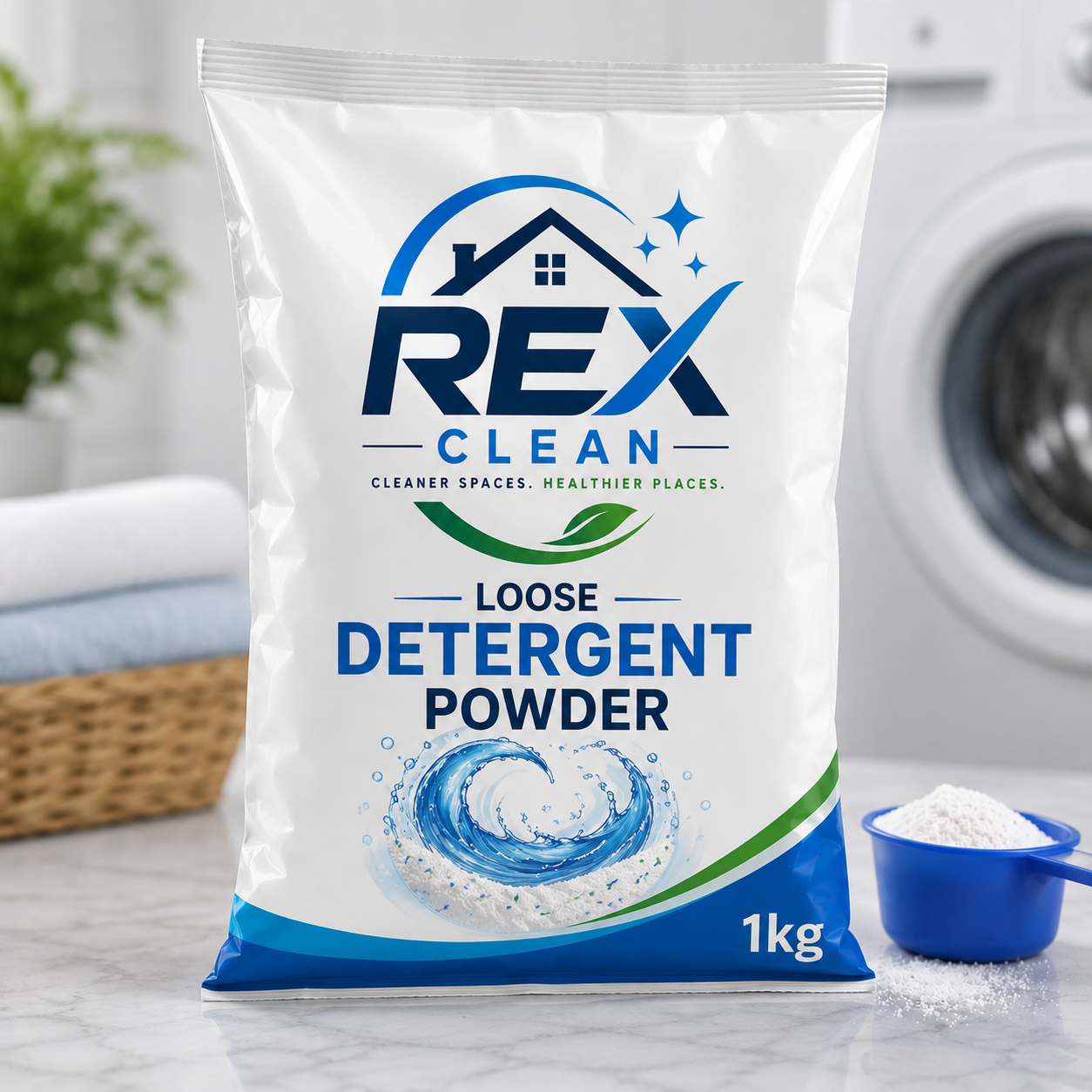 REX CLEAN Detergent Powder – 1 Kg