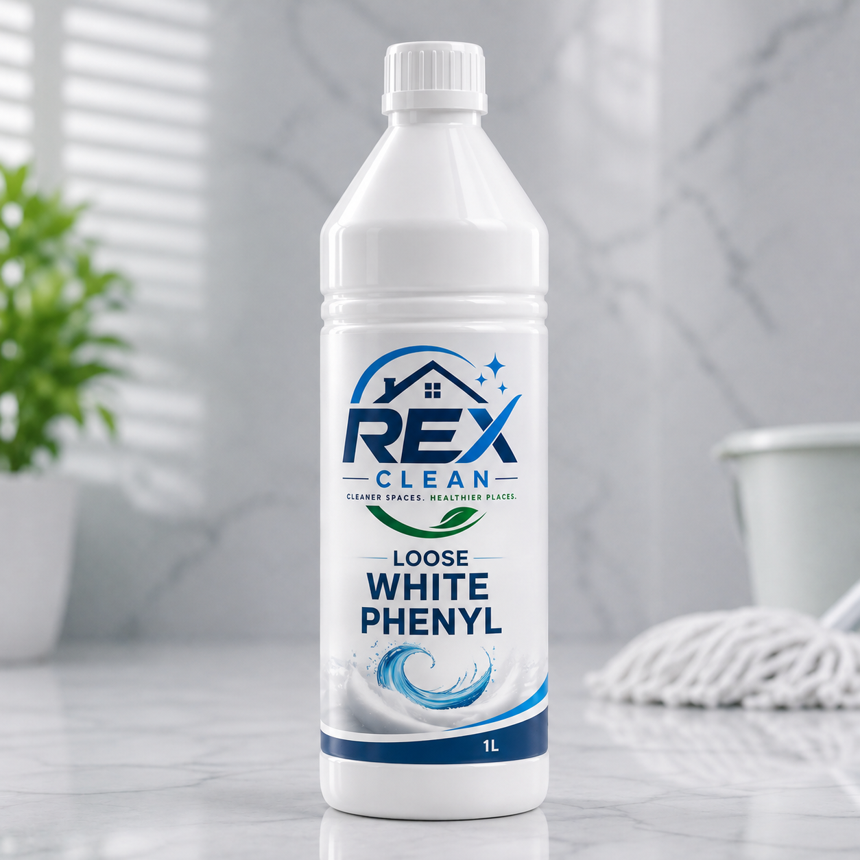 REX CLEAN Loose White Phenyl – 1 Litre
